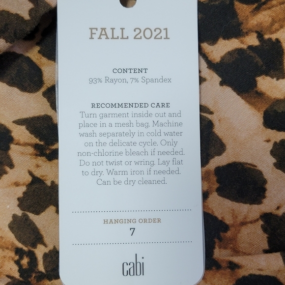 CAbi Style #4216 Driver's Seat Selma Cheetah Print Midi Mobwife Dress Sz M NEW - Picture 15 of 16